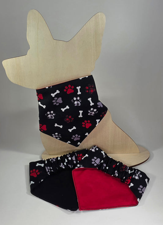 Scrunchie Dog Bandana - Paws and Bones