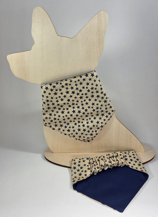 Scrunchie Dog Bandana - Mini Stars