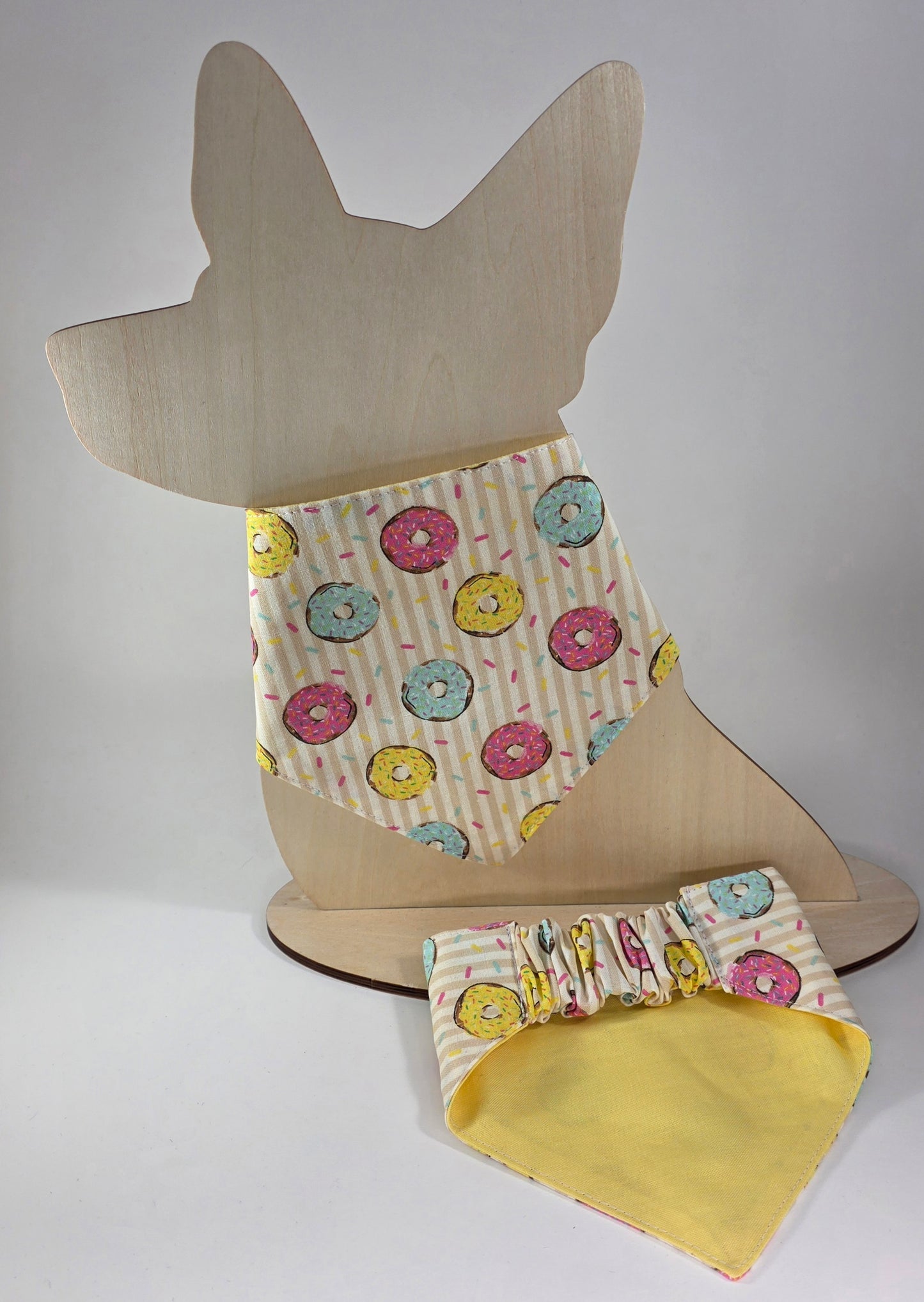 Scrunchie Dog Bandana - Donuts