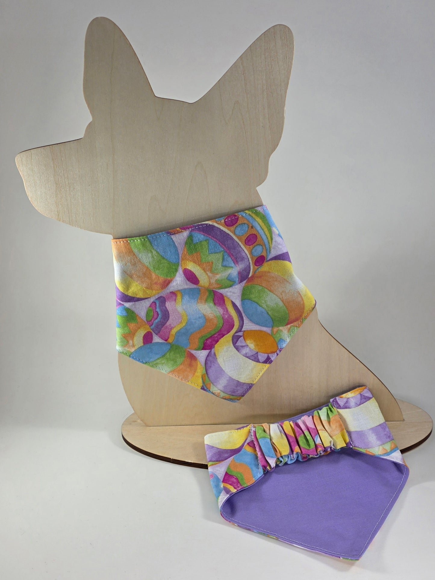 Scrunchie Dog Bandana - Easter Eggs