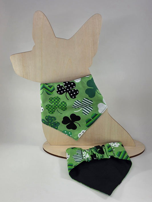 Scrunchie Dog Bandana - Shamrock