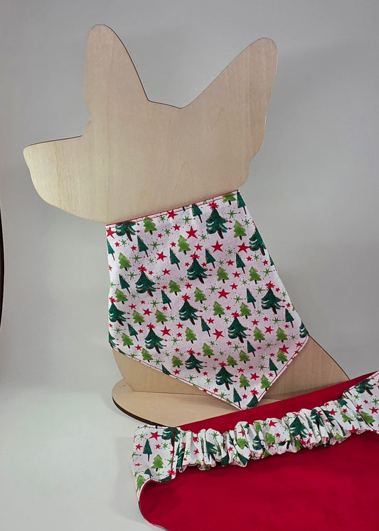 Scrunchie Dog Bandana - Pine Trees