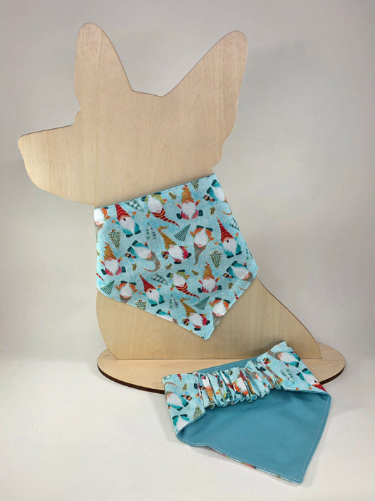 Scrunchie Dog Bandana - Holiday Gnomes