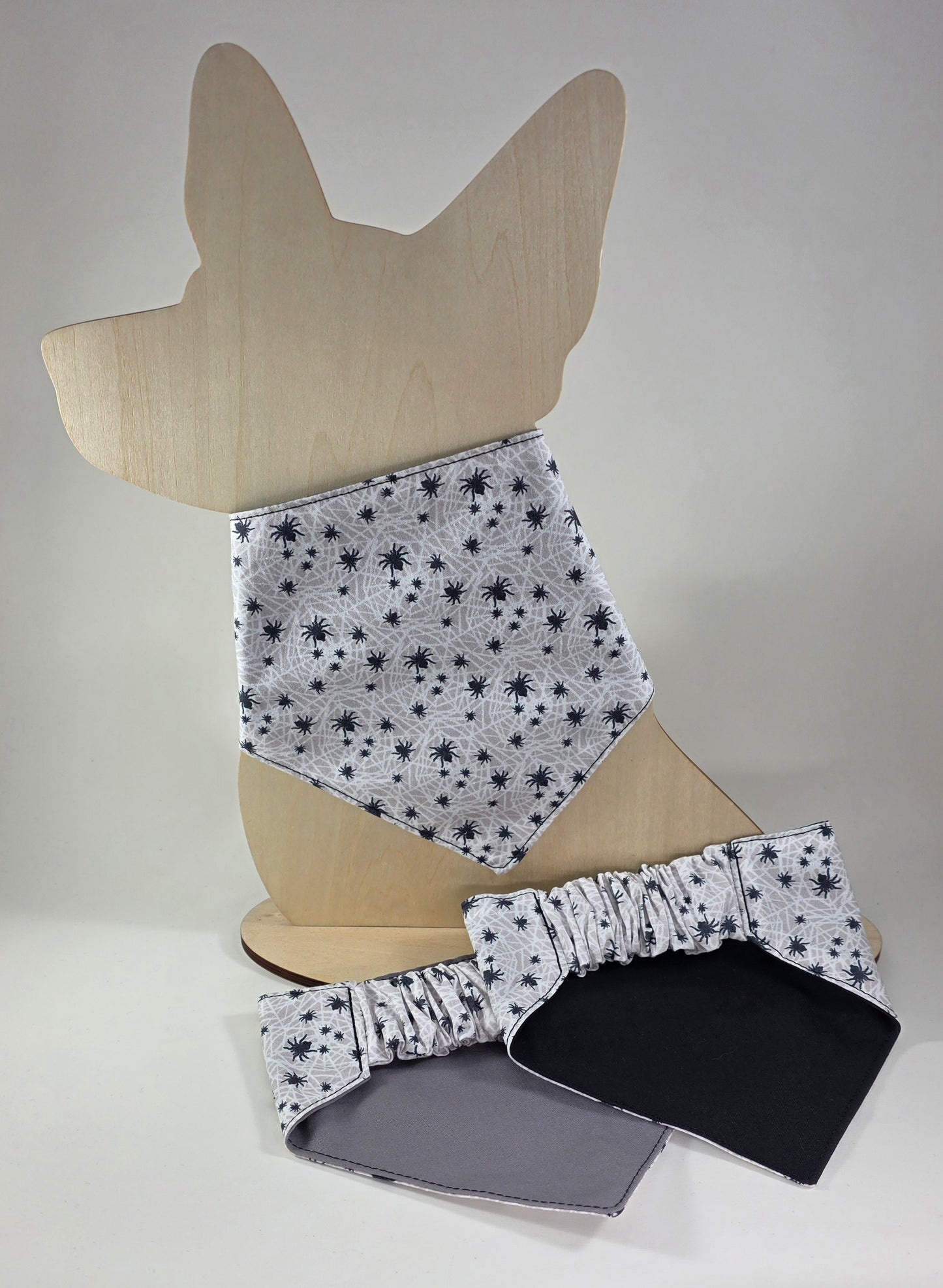 Scrunchie Dog Bandana - Mini Spiders