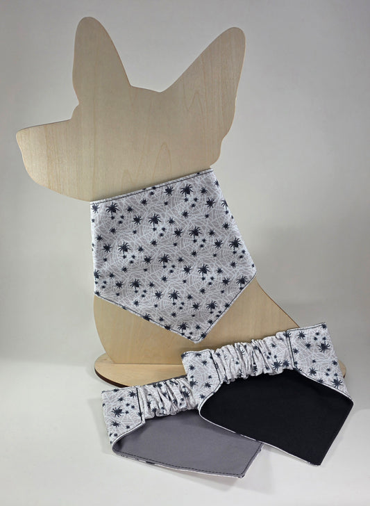 Scrunchie Dog Bandana - Mini Spiders
