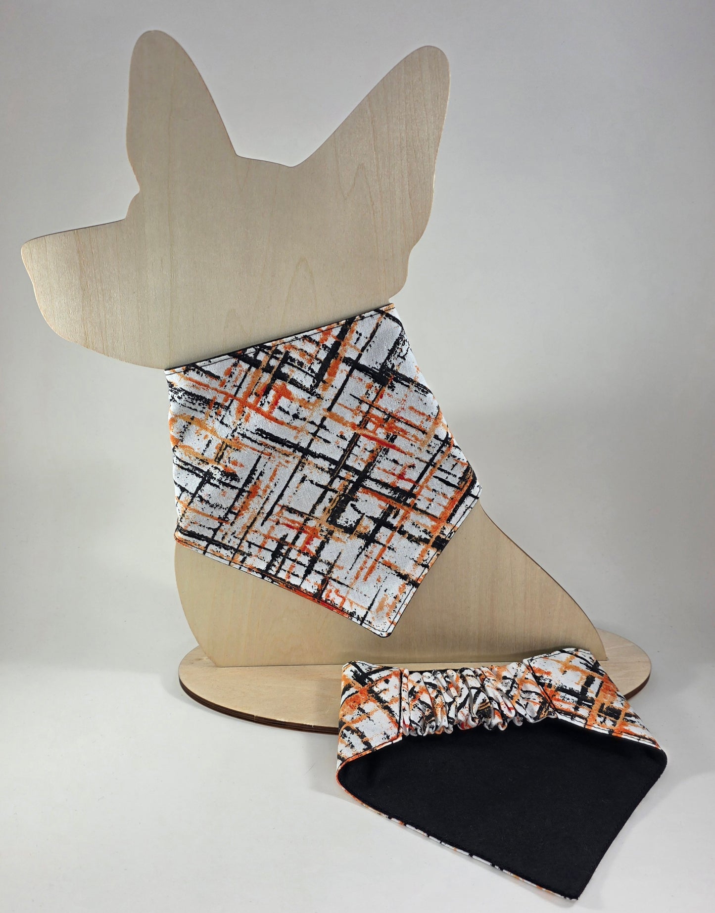 Scrunchie Dog Bandana - Halloween Plaid