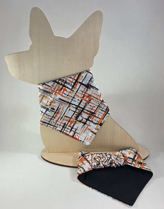 Scrunchie Dog Bandana - Halloween Plaid