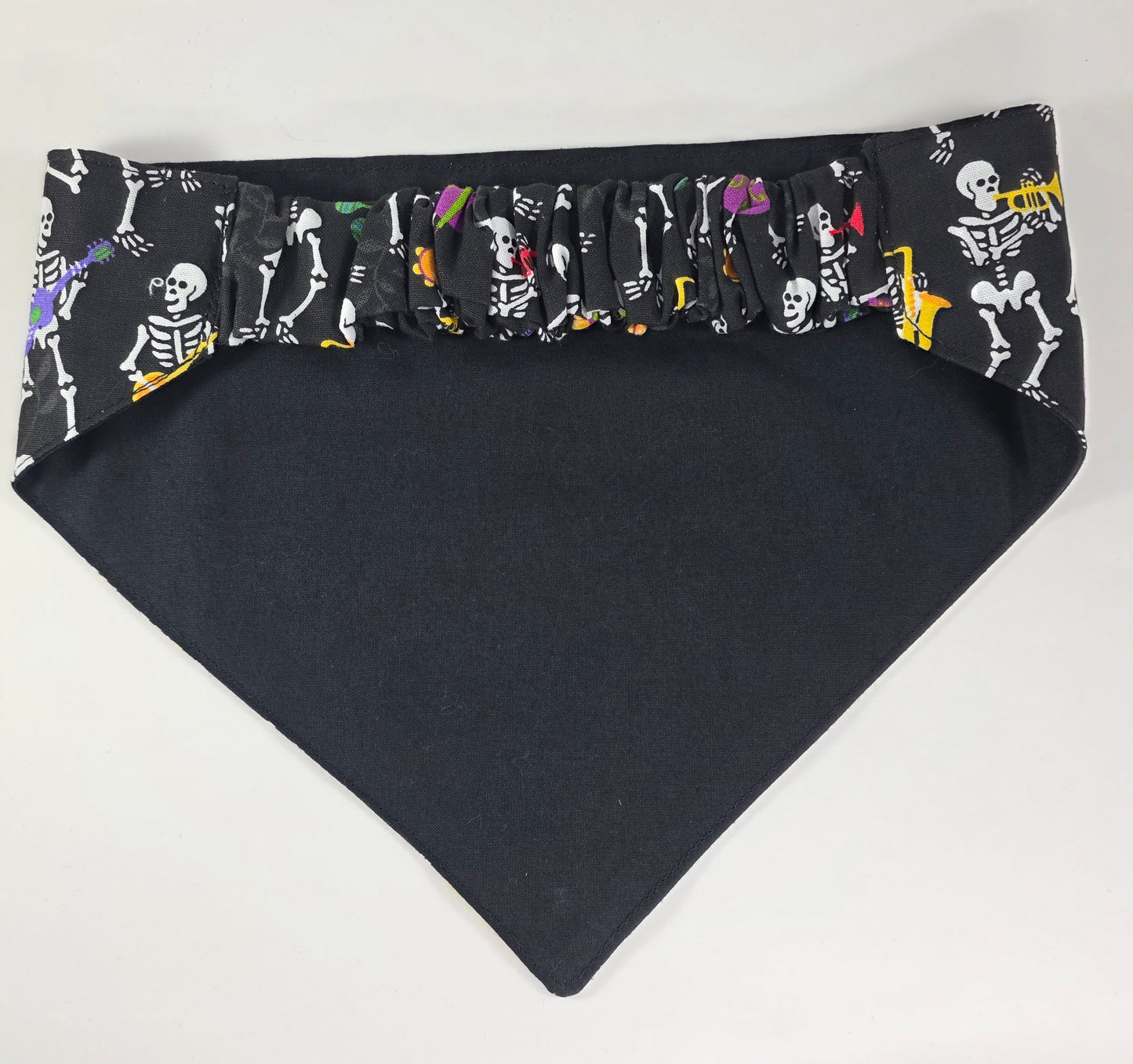 Scrunchie Dog Bandana - Musical Skeletons
