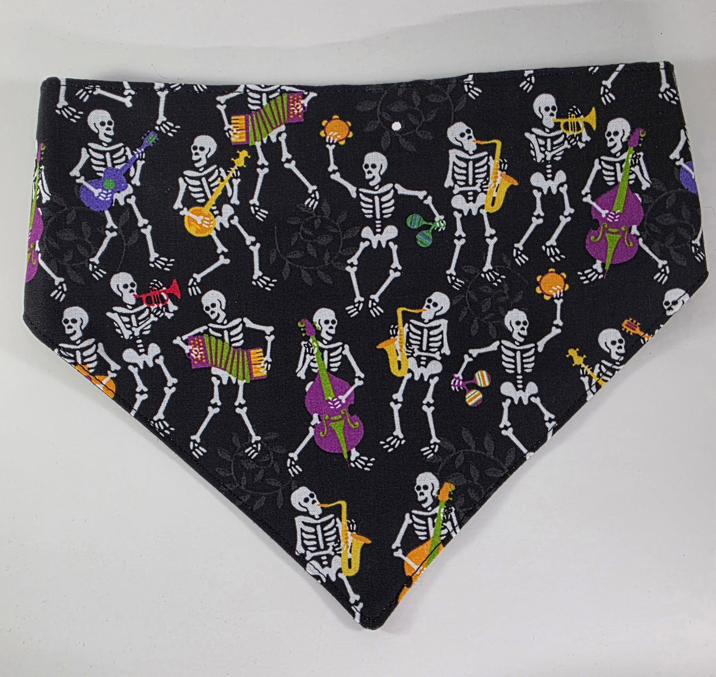 Scrunchie Dog Bandana - Musical Skeletons